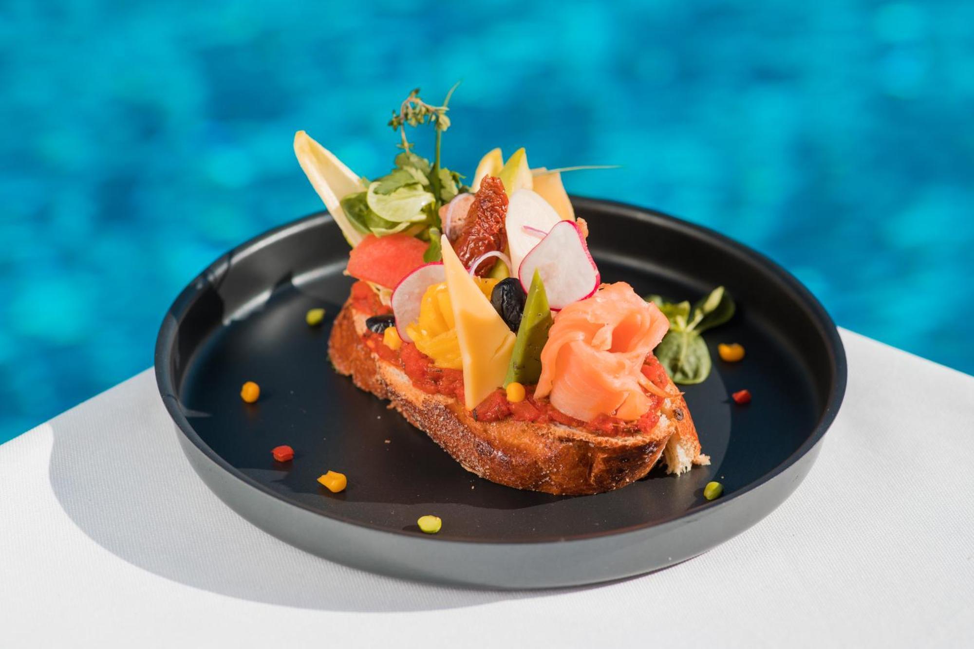 Grand Mogador Agdal & Spa มาร์ราเกช ภายนอก รูปภาพ Salmon toast