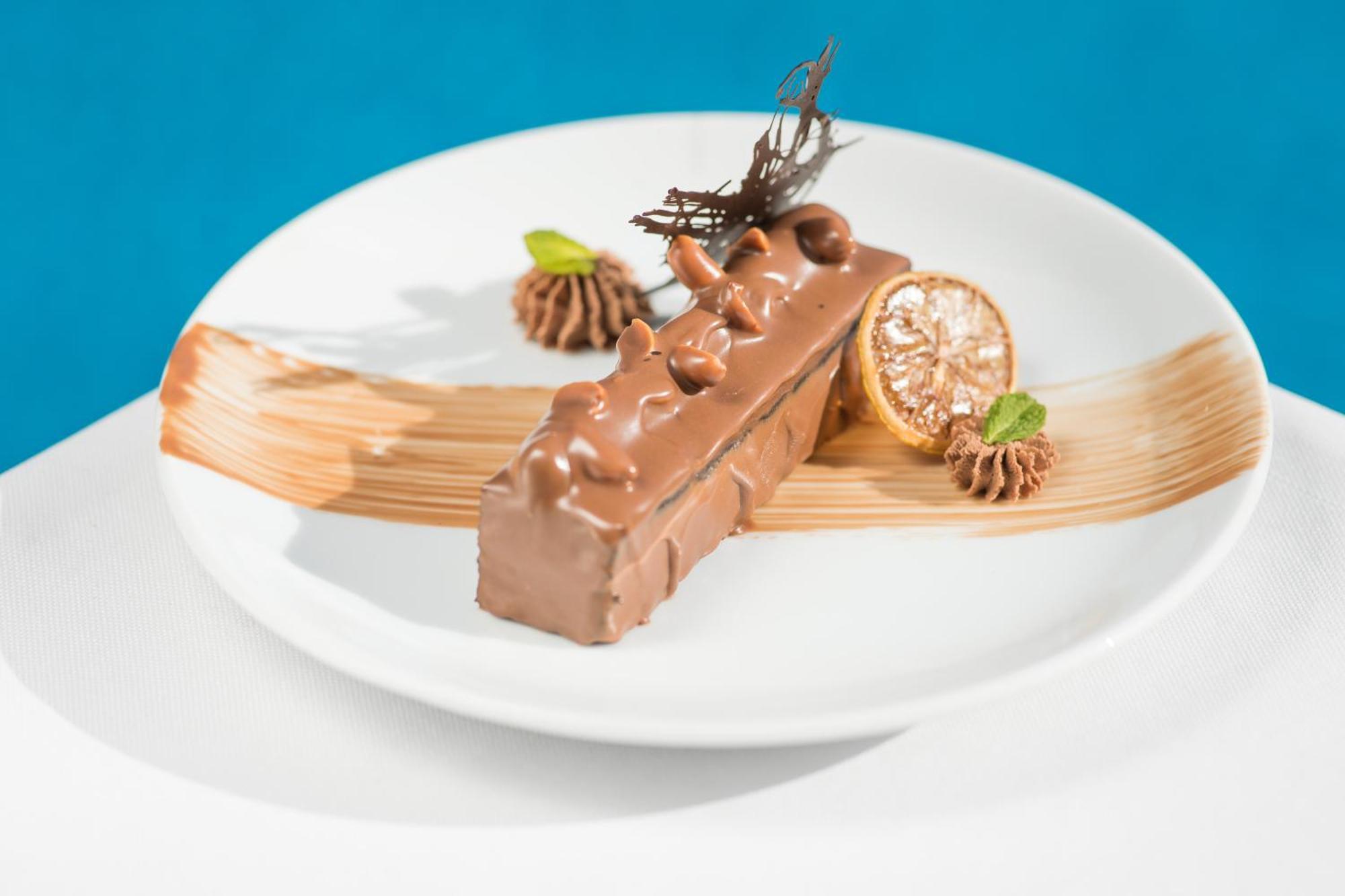 Grand Mogador Agdal & Spa มาร์ราเกช ภายนอก รูปภาพ A chocolate dessert
